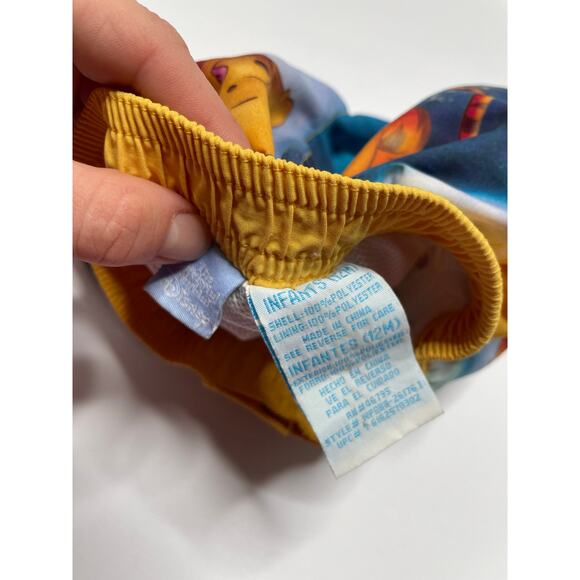 Disney Winnie the Pooh Swim Trunks Boys Size 12 Months Surfing Tigger Waves - Picture 3 of 4